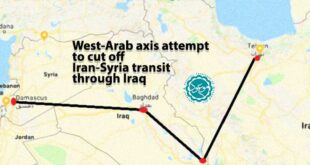 West-Arab axis attempt to cut off Iran-Syria transit through Iraq